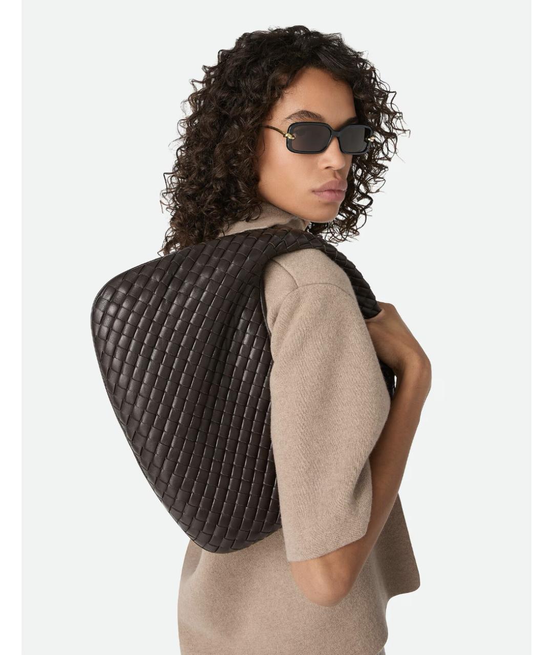 BOTTEGA VENETA Черные пластиковые солнцезащитные очки, фото 2