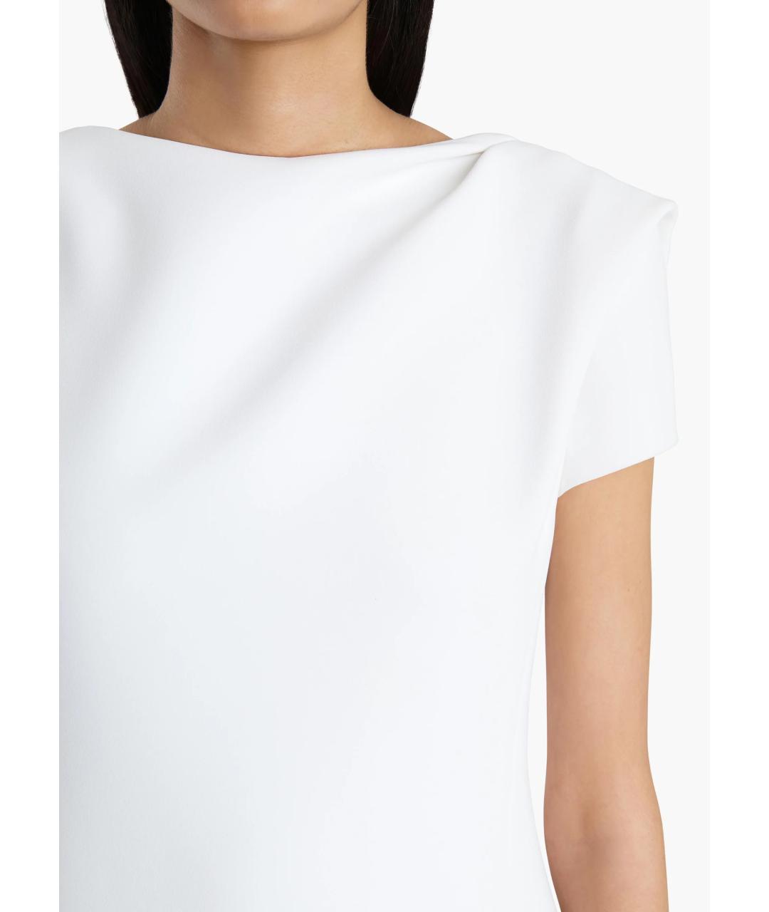 KHAITE Белое полиэстеровое платье, фото 5