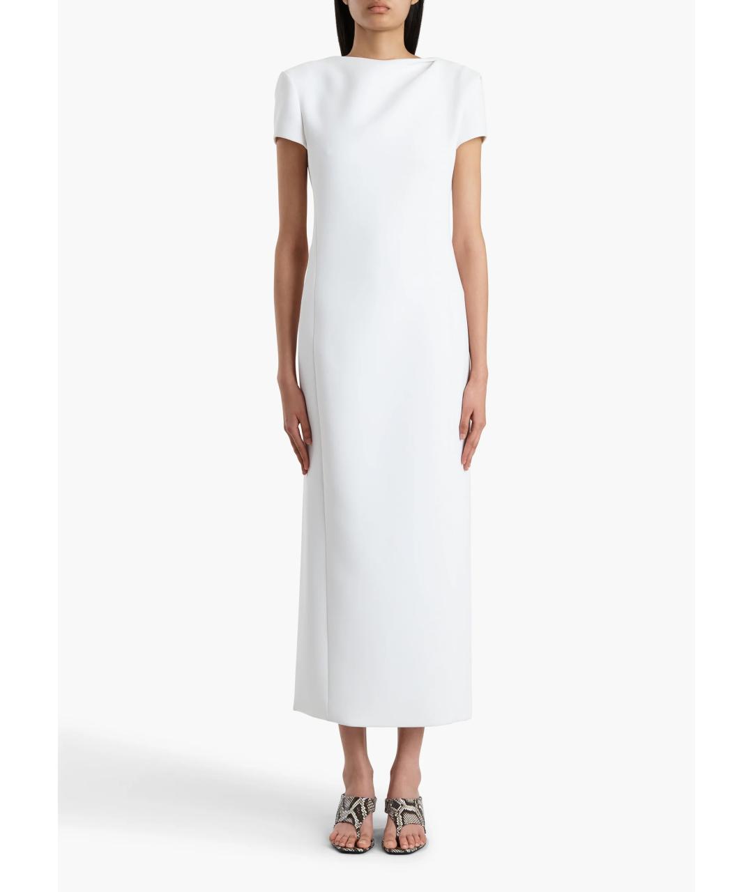 KHAITE Белое полиэстеровое платье, фото 3