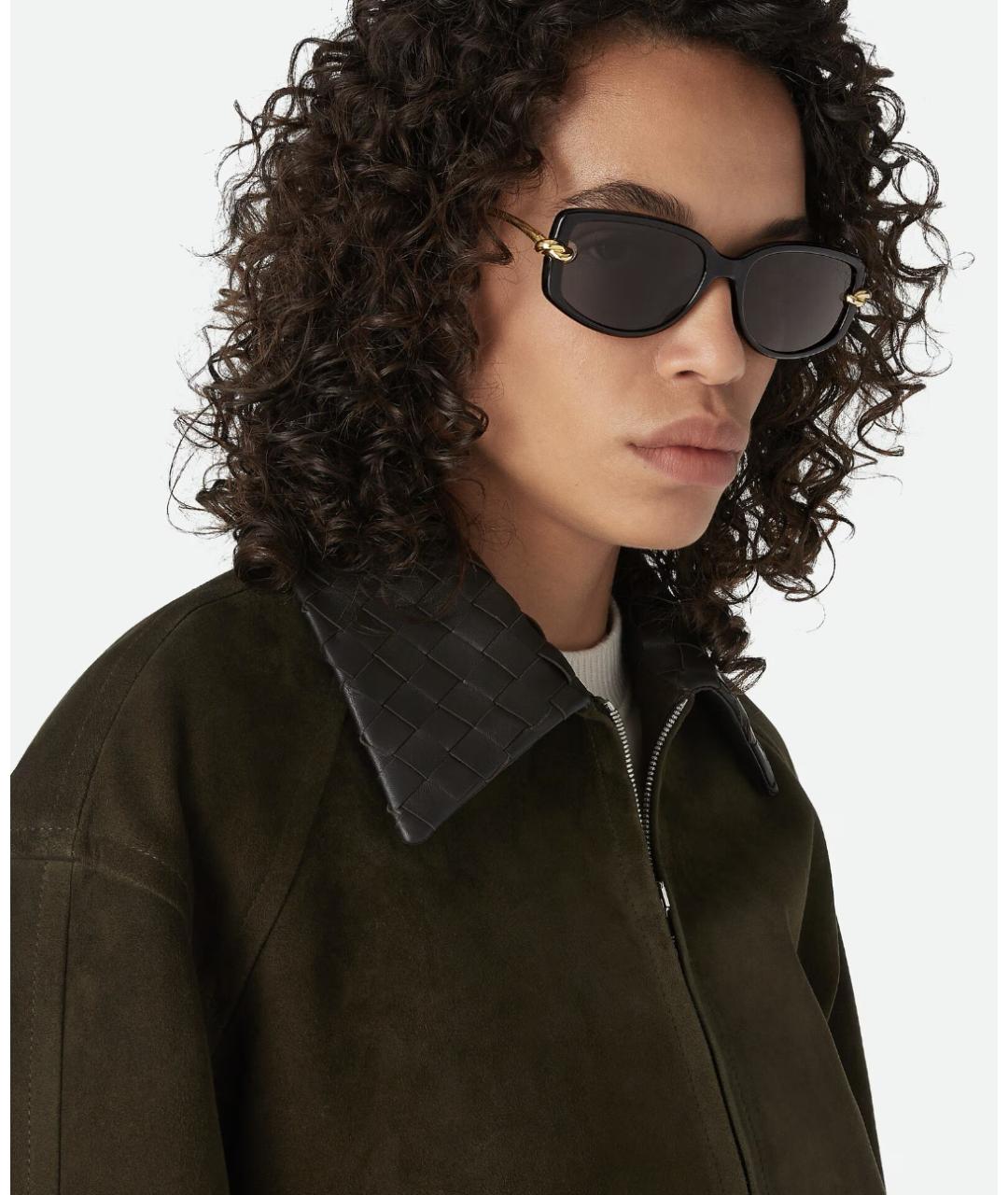 BOTTEGA VENETA Черные солнцезащитные очки, фото 3