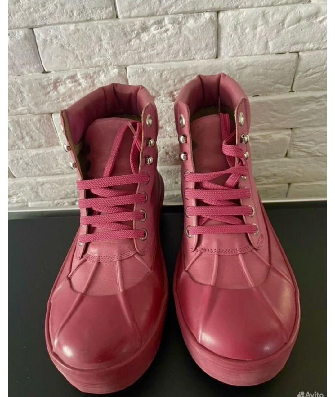 JACQUEMUS Розовые кожаные ботинки, фото 2