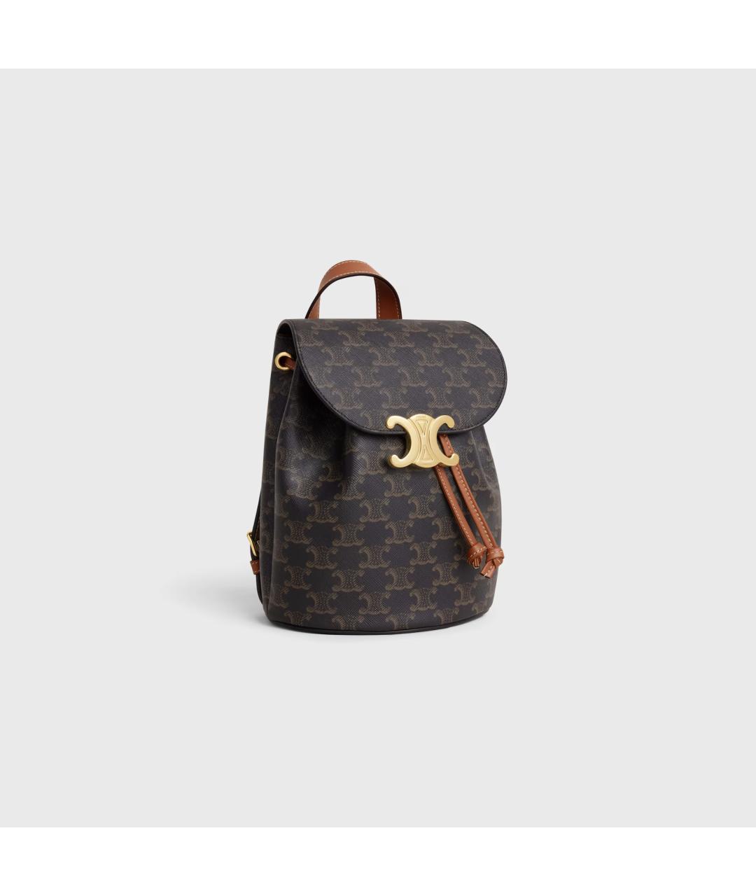 CELINE Коричневый рюкзак, фото 2