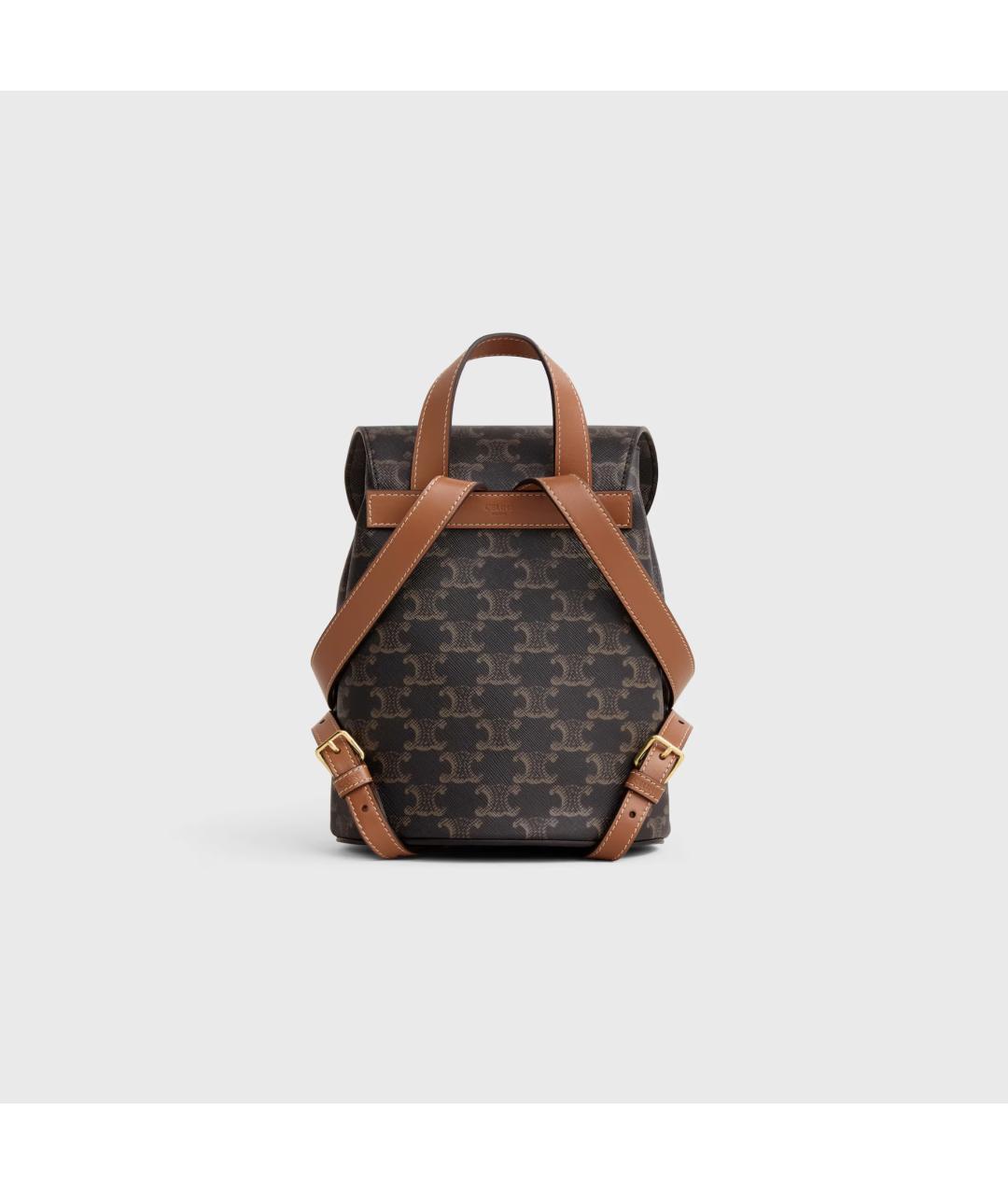 CELINE Коричневый рюкзак, фото 3