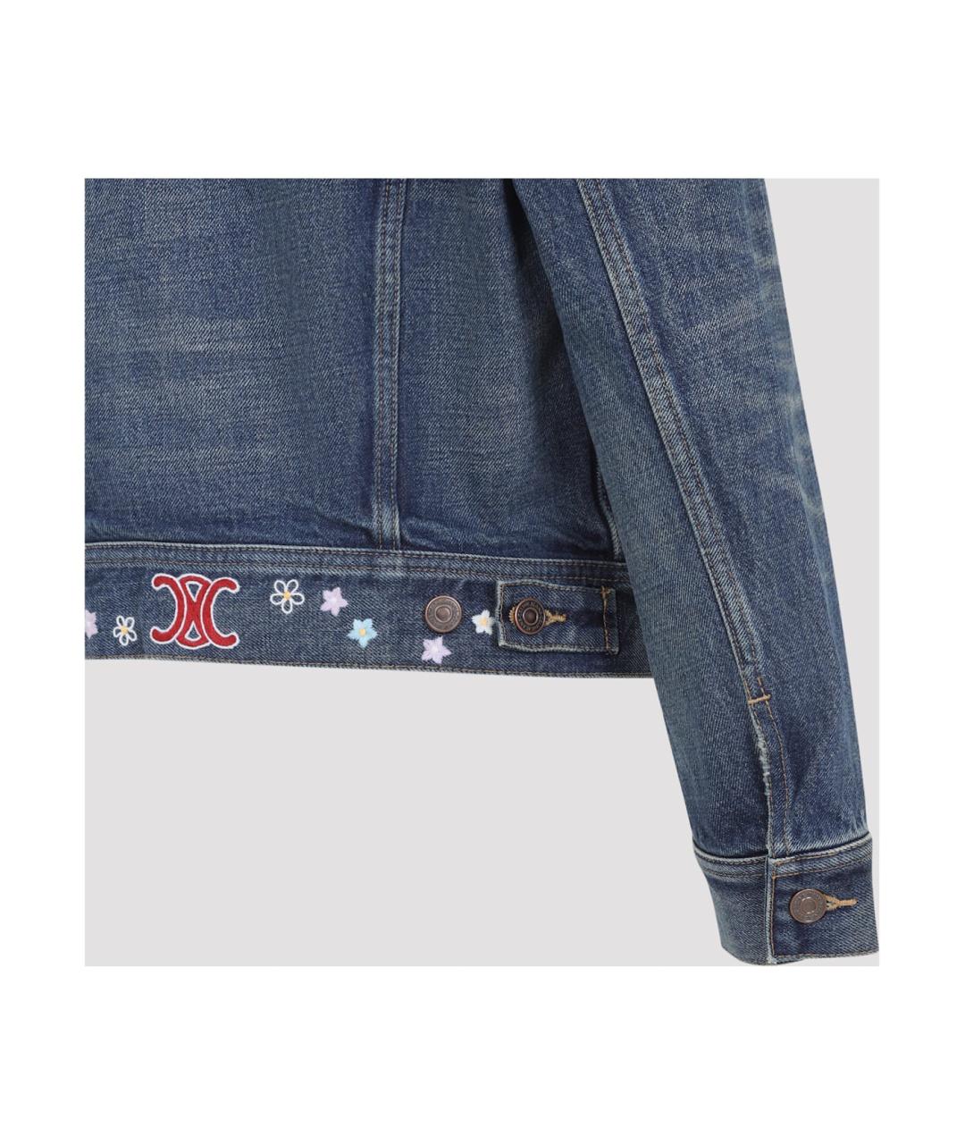 CELINE Голубая деним куртка, фото 3