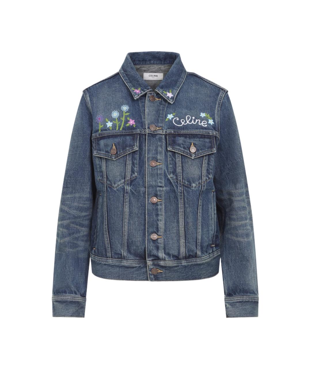CELINE Голубая деним куртка, фото 1