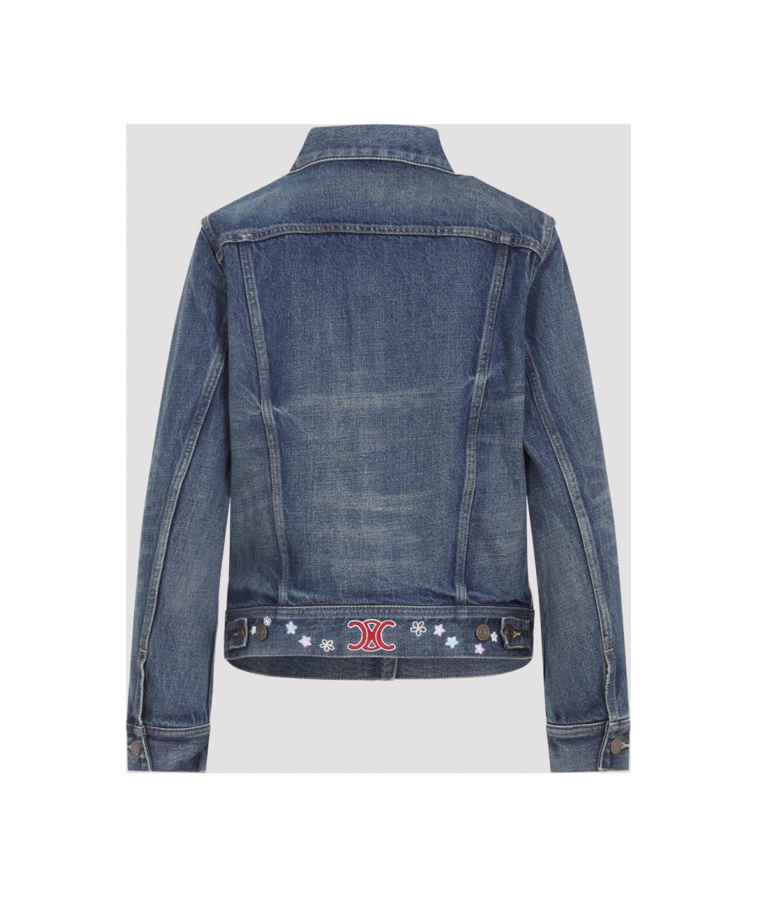 CELINE Голубая деним куртка, фото 2