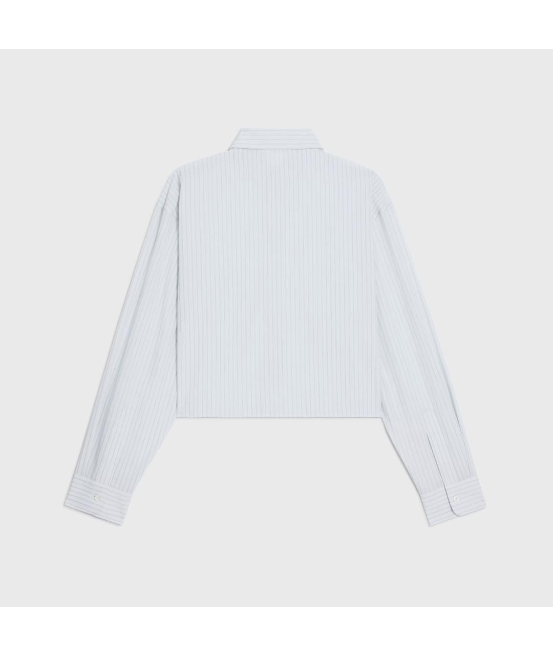 CELINE Голубая хлопковая рубашка, фото 2