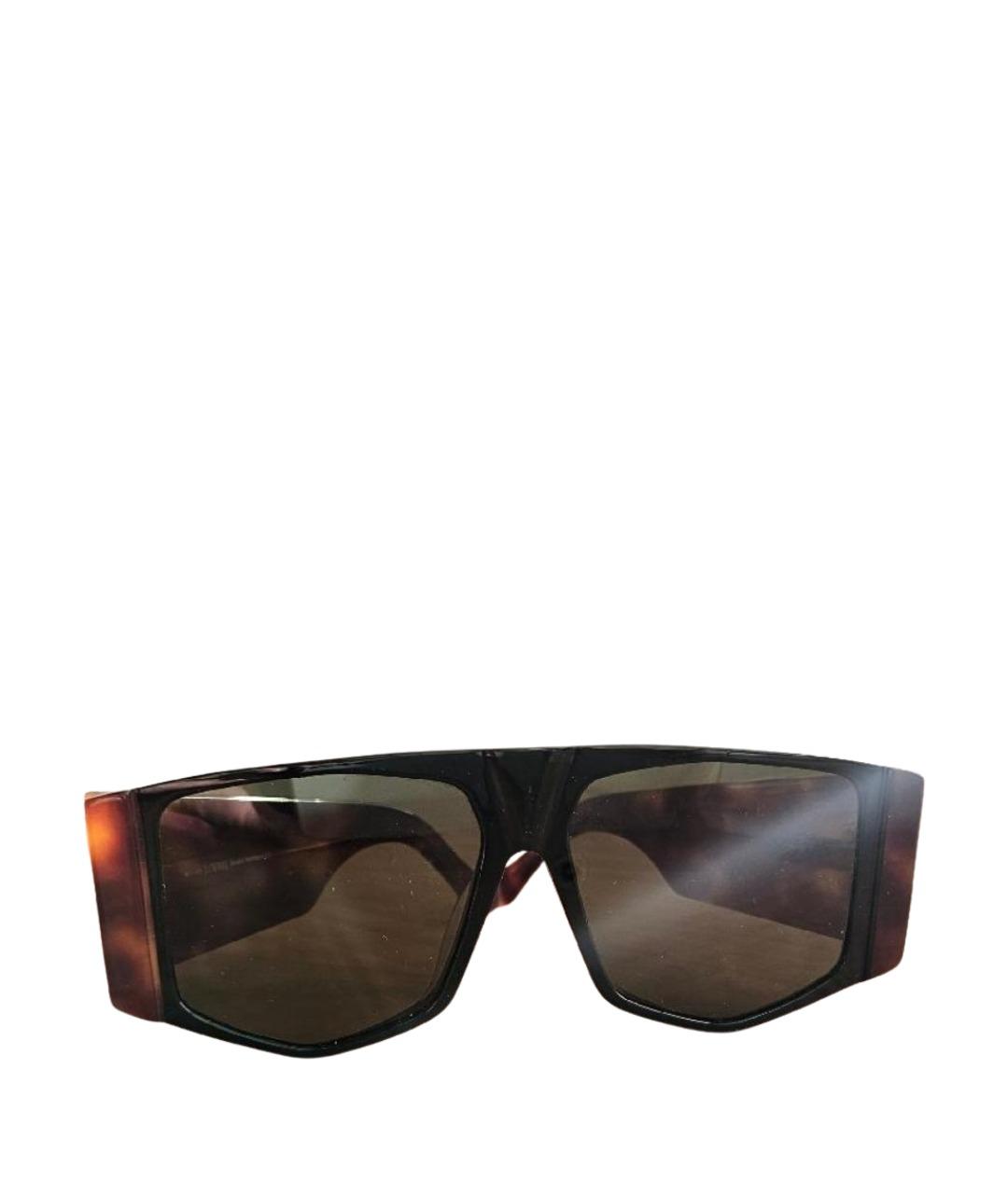 LOEWE Коричневые пластиковые солнцезащитные очки, фото 1