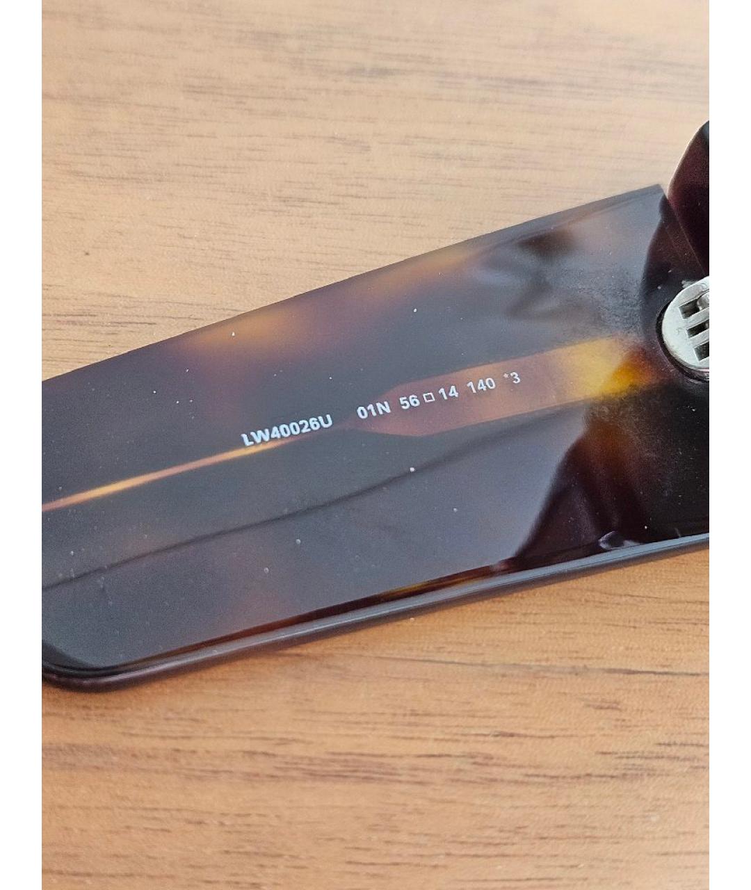 LOEWE Коричневые пластиковые солнцезащитные очки, фото 6