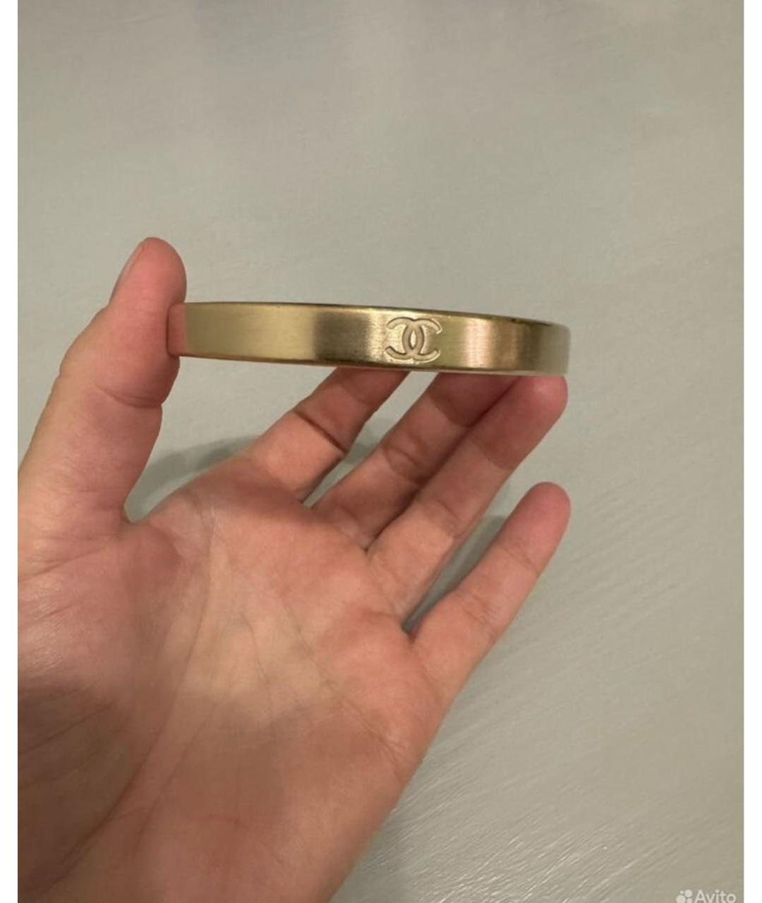 CHANEL Золотой позолоченный браслет, фото 5