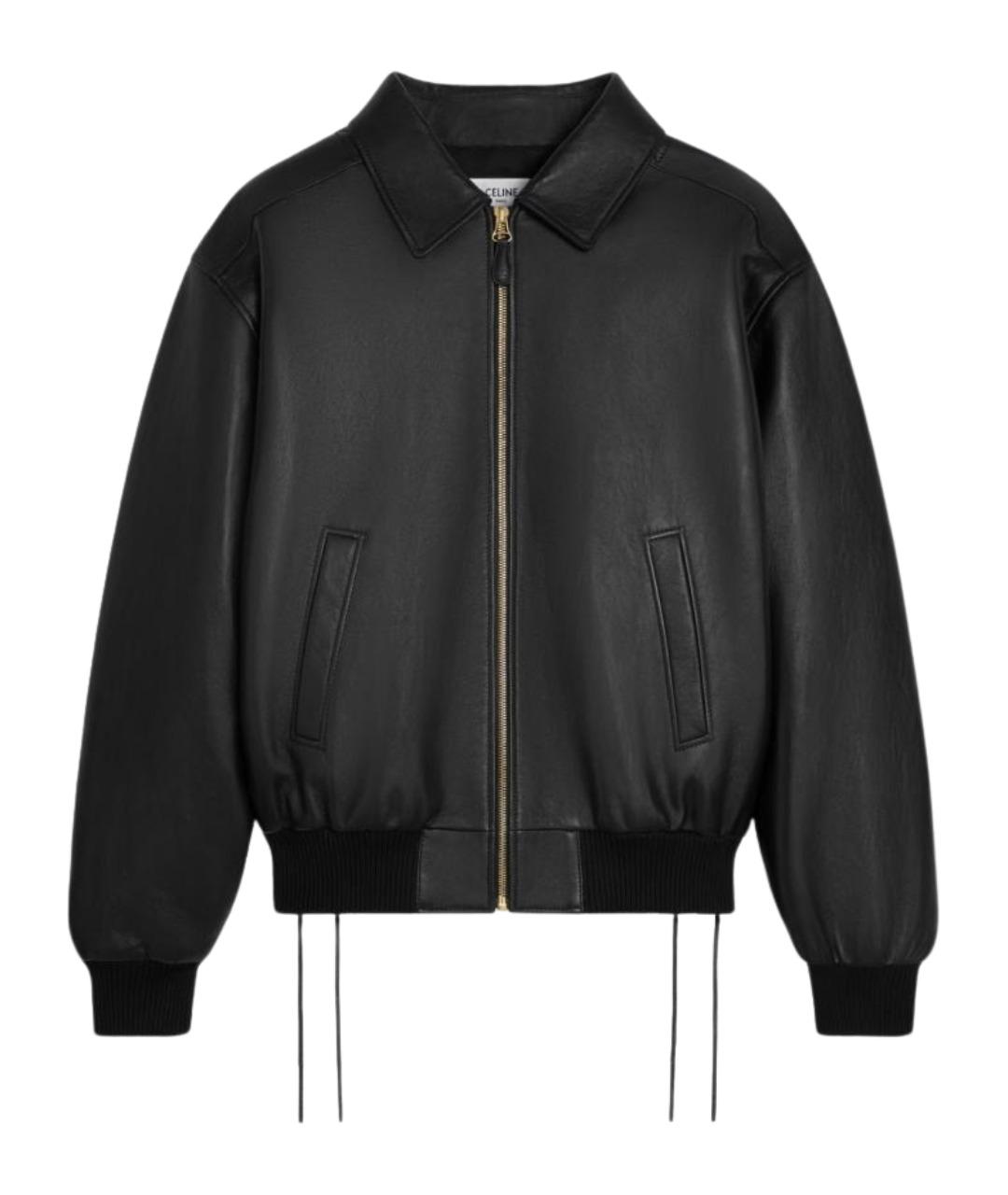 CELINE Черная кожаная куртка, фото 1