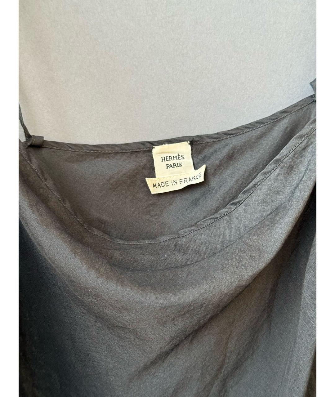 HERMES Шелковое коктейльное платье, фото 3