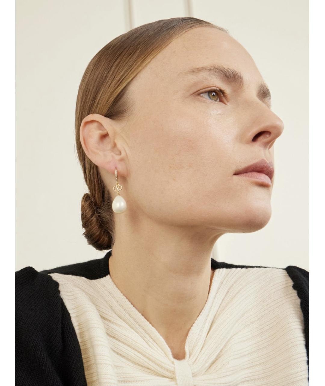 VALENTINO Золотые латунные серьги, фото 2