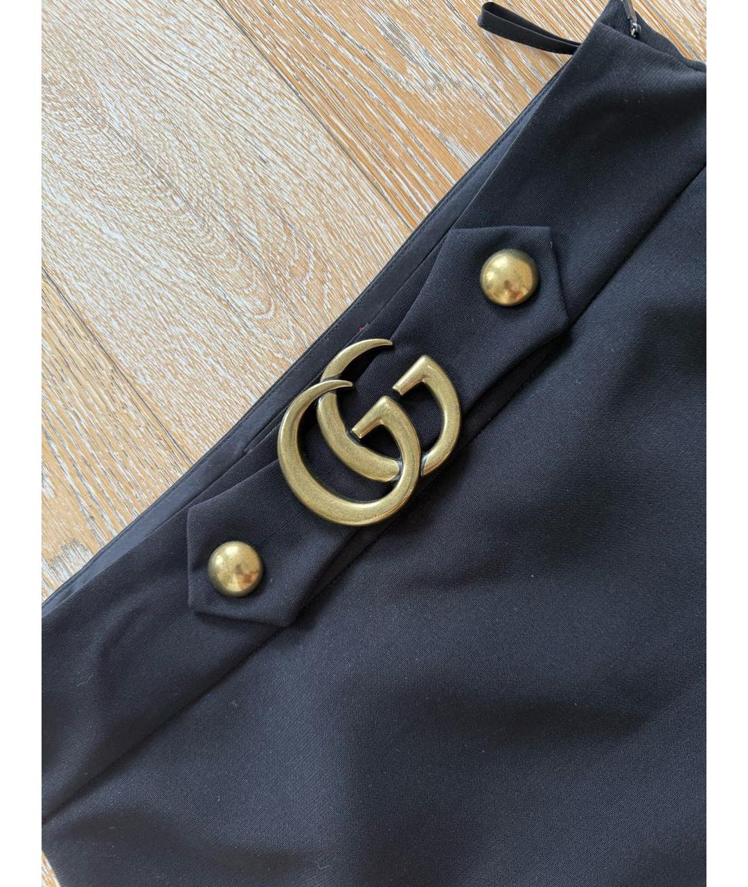 GUCCI Черная юбка миди, фото 4