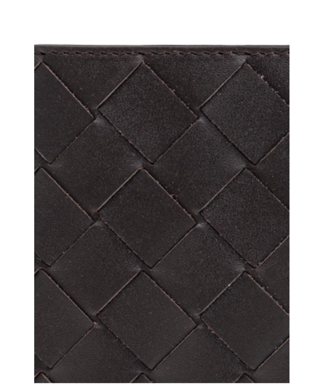 BOTTEGA VENETA Коричневый кожаный кошелек, фото 5