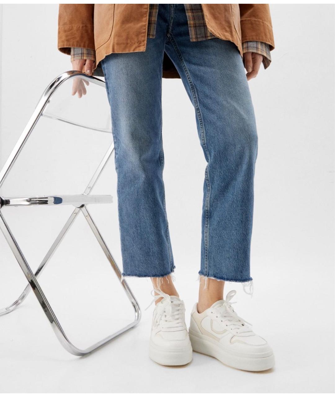 BLAUER Белые кожаные кроссовки, фото 8