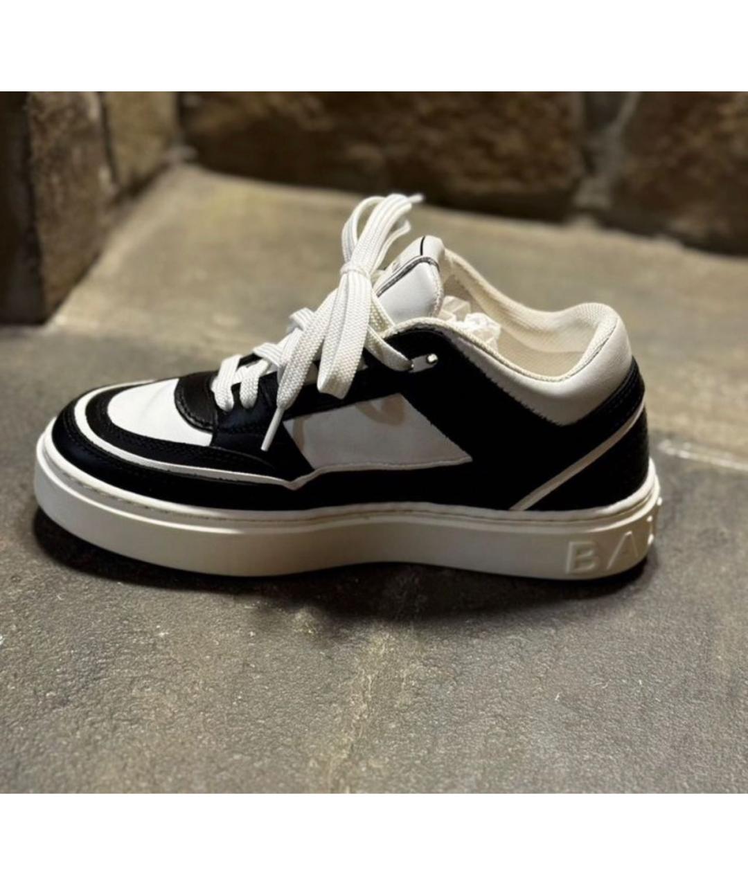 BALMAIN KIDS Мульти кожаные кеды, фото 5