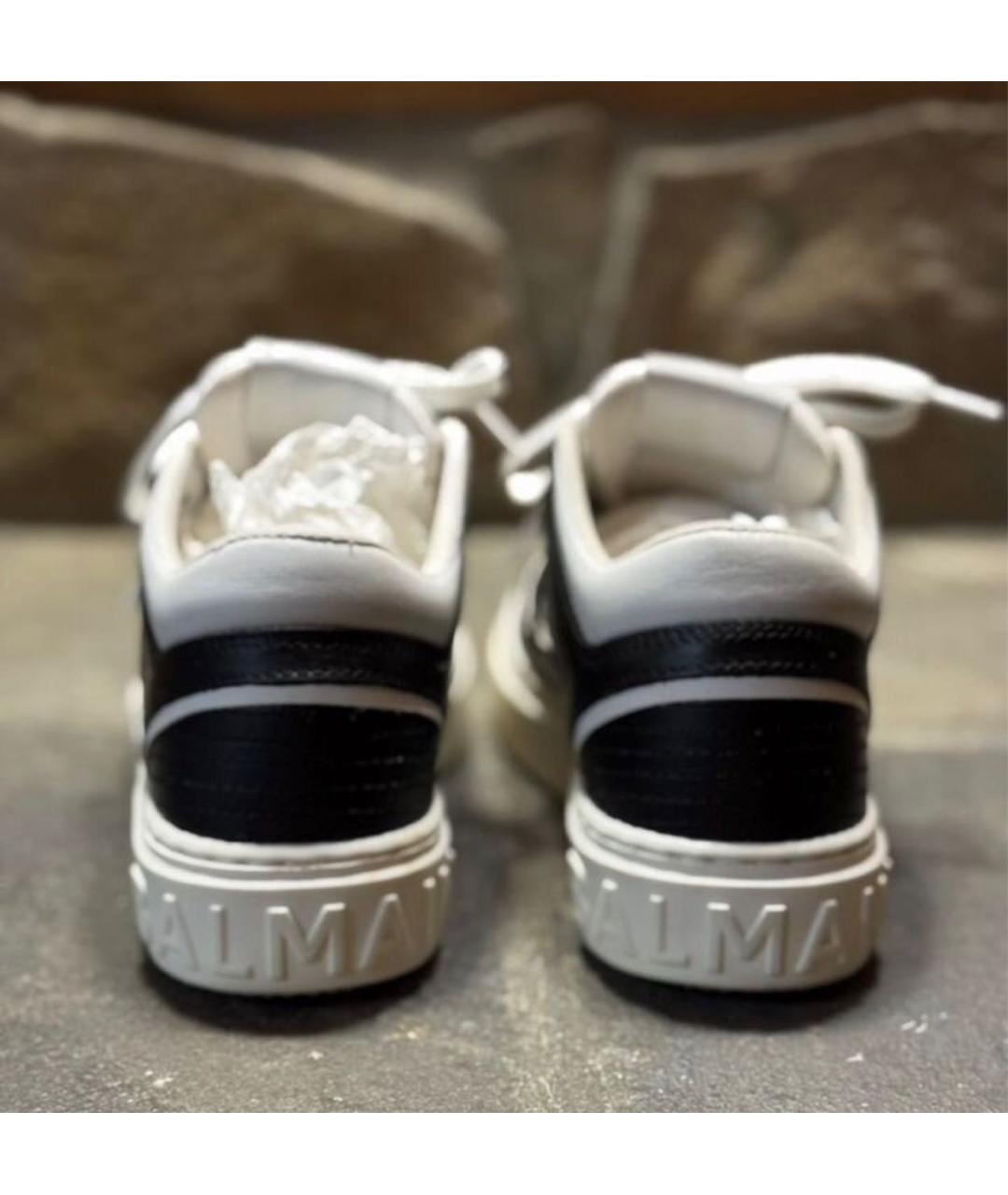 BALMAIN KIDS Мульти кожаные кеды, фото 3