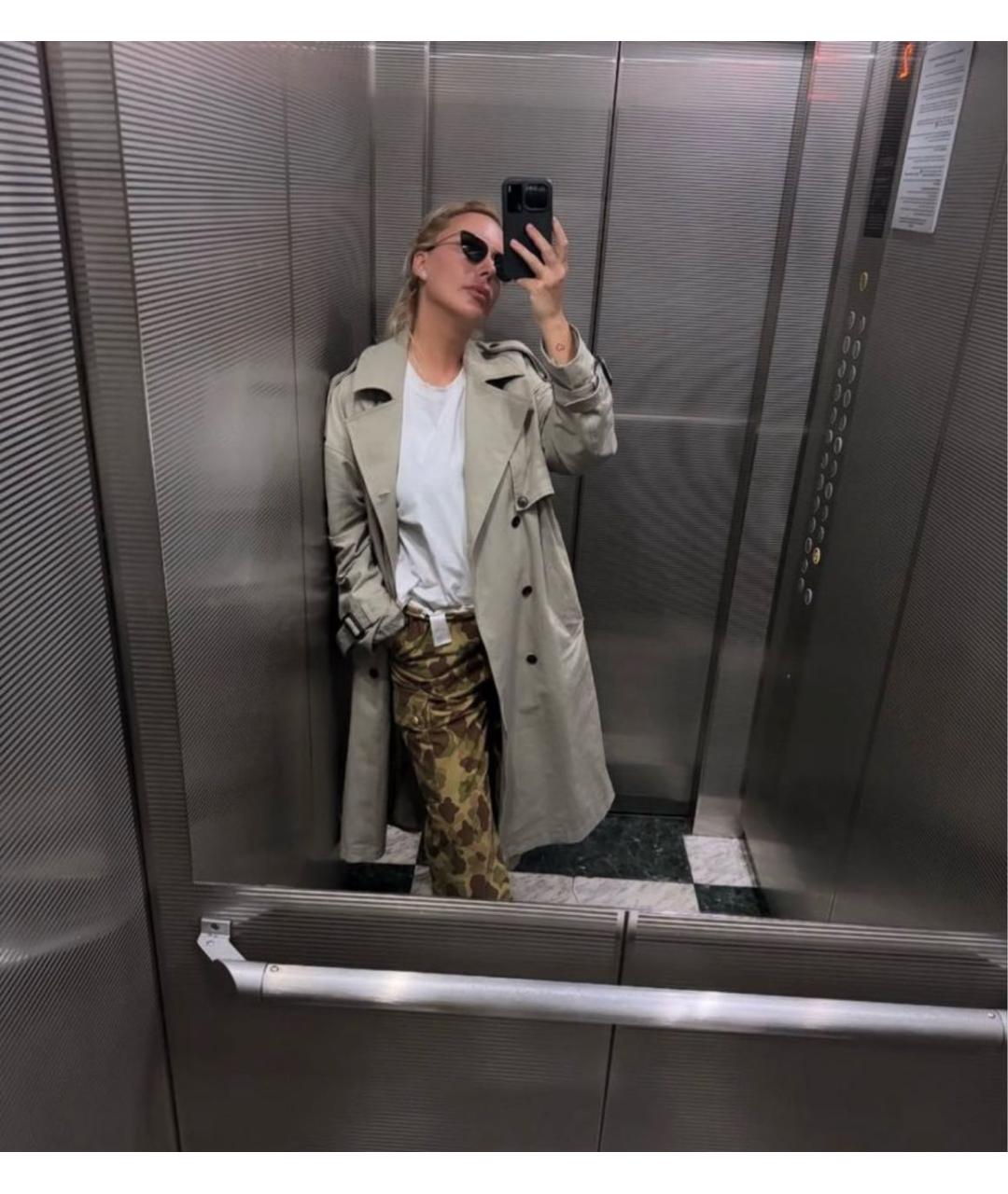 MAX MARA Зеленые металлические солнцезащитные очки, фото 4