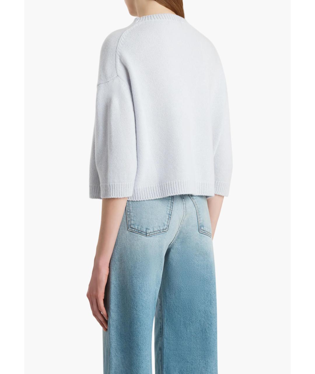 KHAITE Голубой кашемировый джемпер / свитер, фото 4