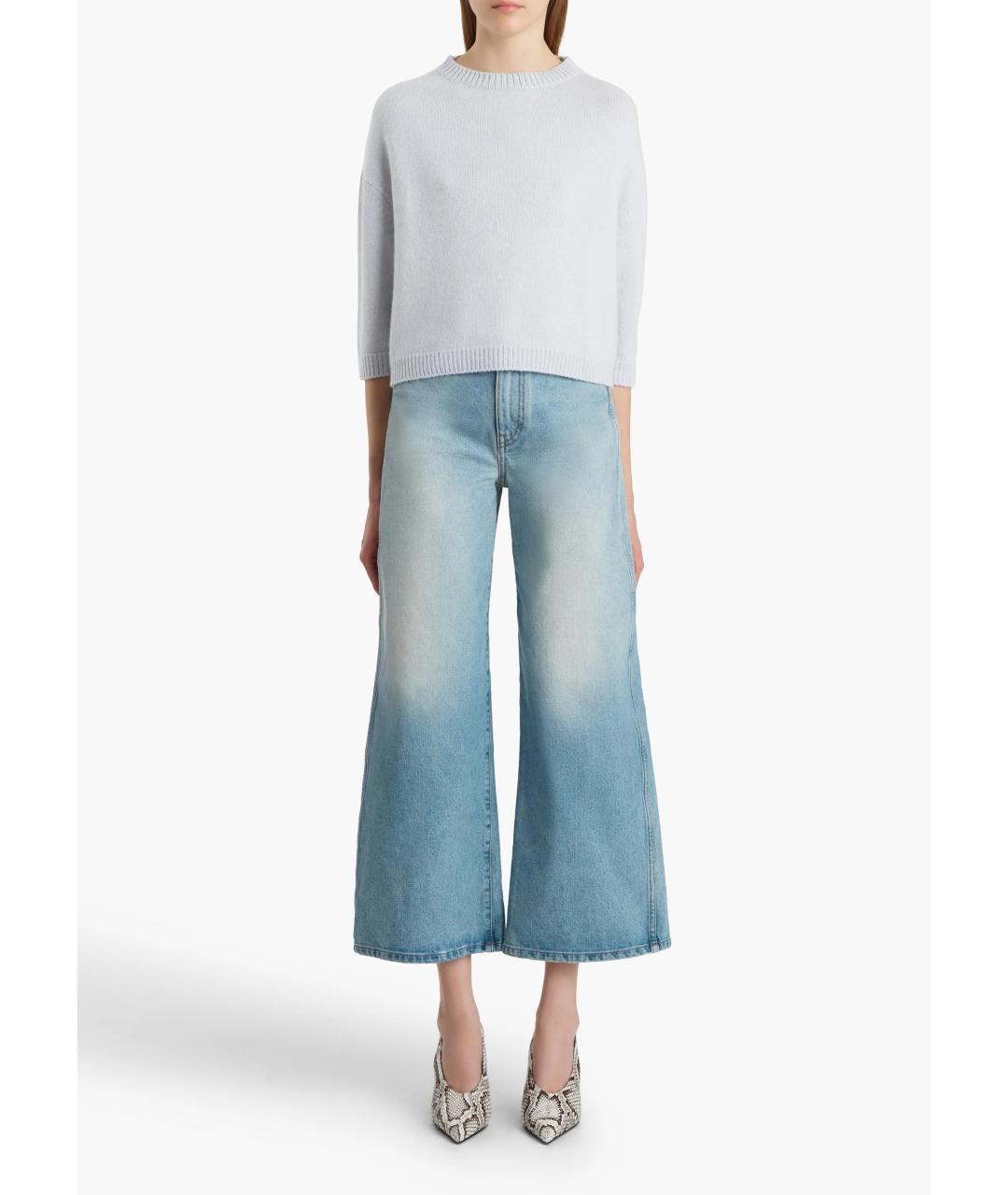 KHAITE Голубой кашемировый джемпер / свитер, фото 2