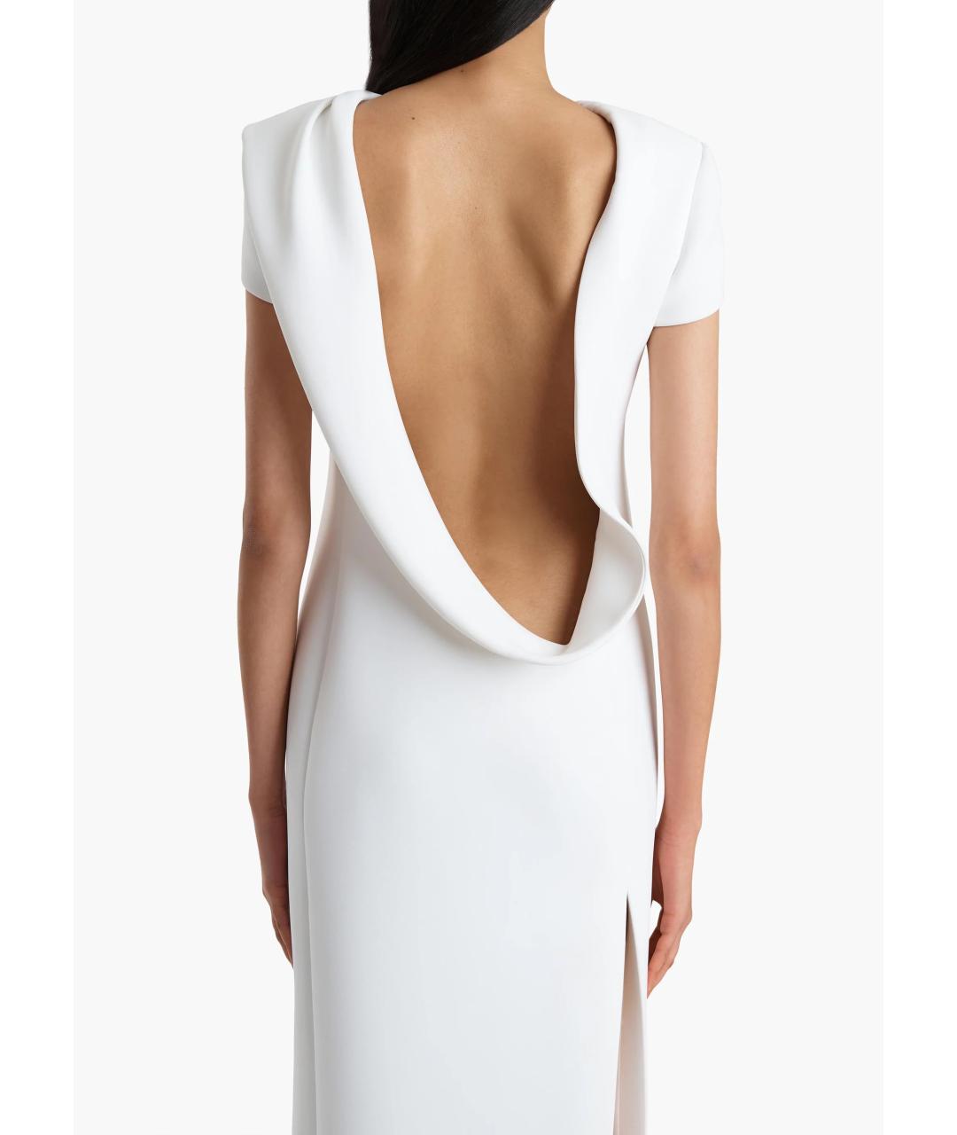 KHAITE Белое полиэстеровое платье, фото 6