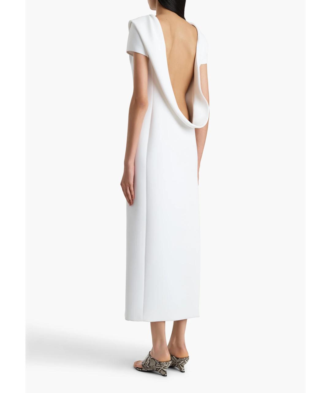 KHAITE Белое полиэстеровое платье, фото 4
