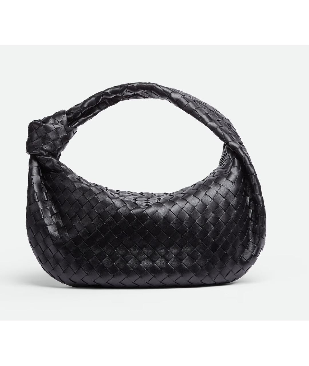 BOTTEGA VENETA Черная кожаная сумка через плечо, фото 4