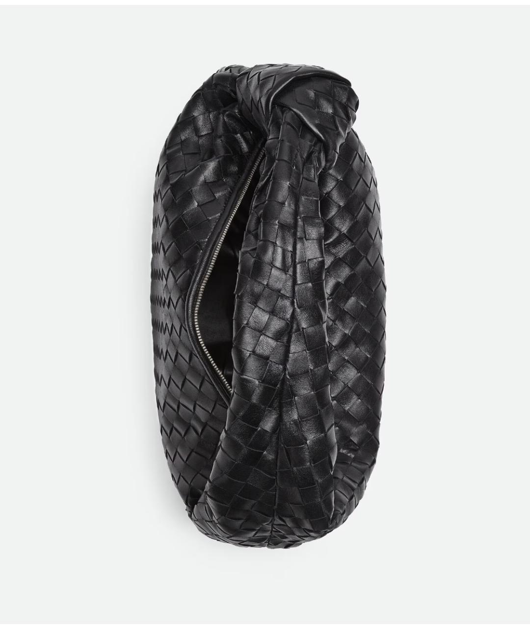 BOTTEGA VENETA Черная кожаная сумка через плечо, фото 3