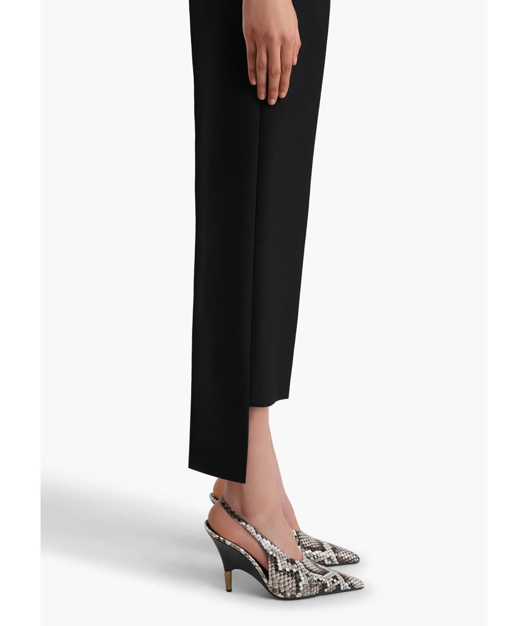 KHAITE Черные полиэстеровые прямые брюки, фото 6