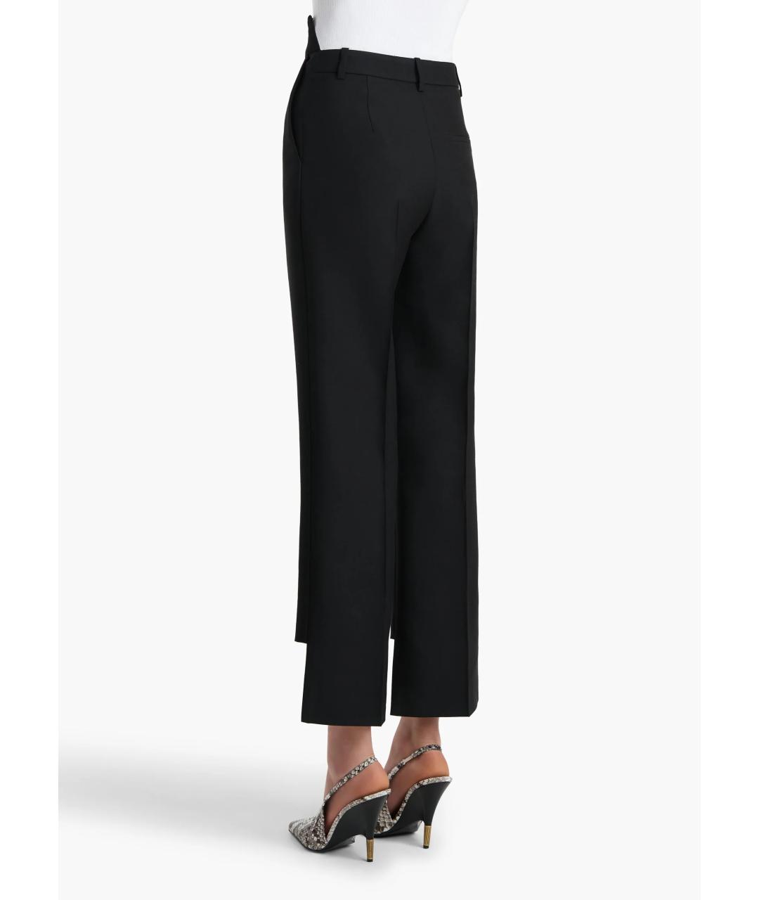 KHAITE Черные полиэстеровые прямые брюки, фото 4