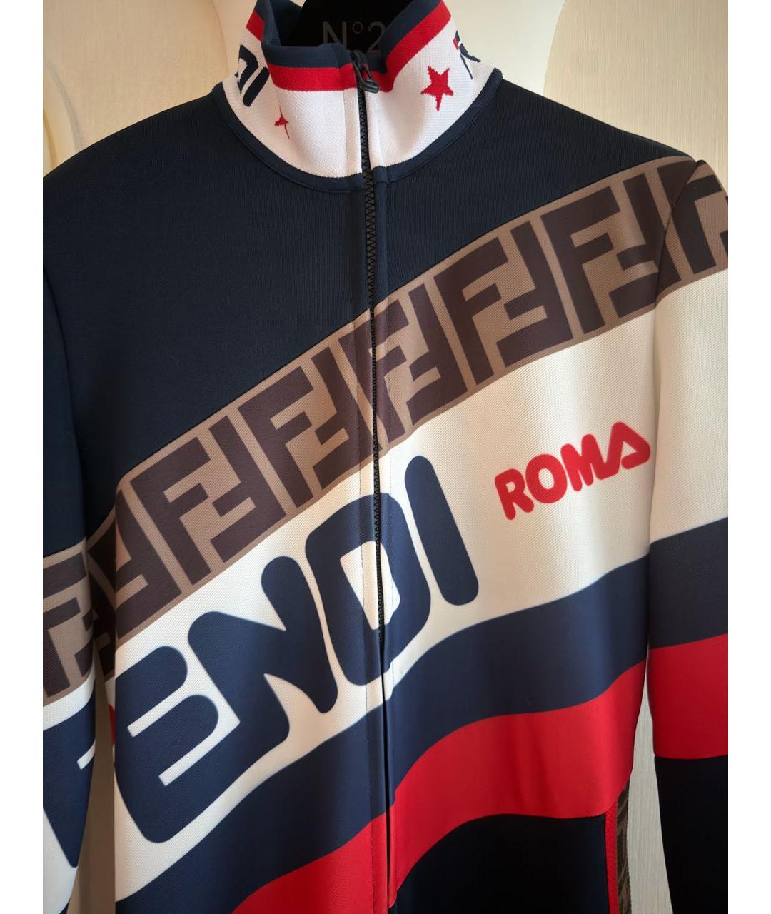 FENDI Темно-синий полиэстеровый комбинезон, фото 6