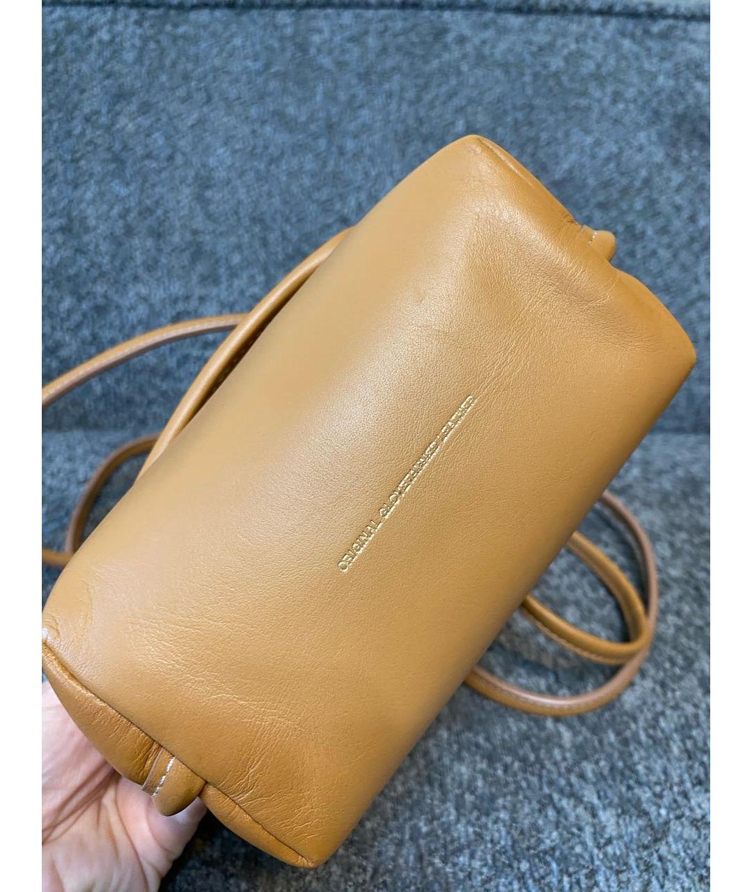 COACH Бежевая кожаная сумка через плечо, фото 2