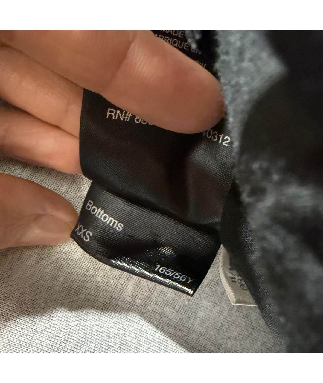 Y-3 Черные хлопковые брюки широкие, фото 7