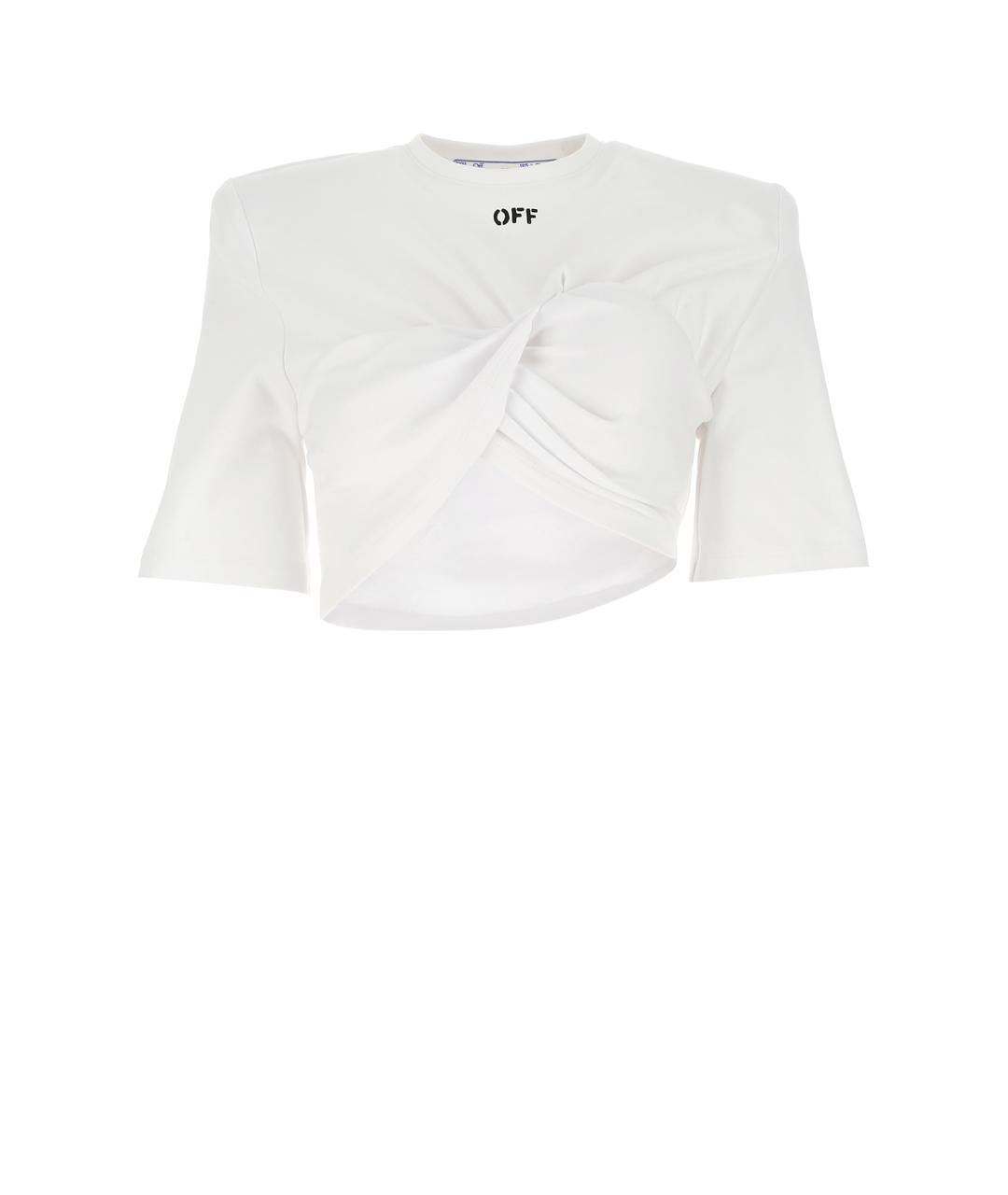 OFF-WHITE Белая футболка, фото 3