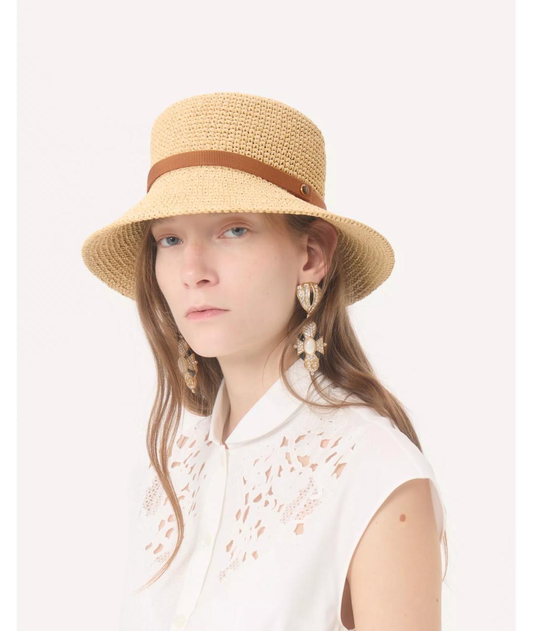 VALENTINO Бежевая шляпа, фото 5