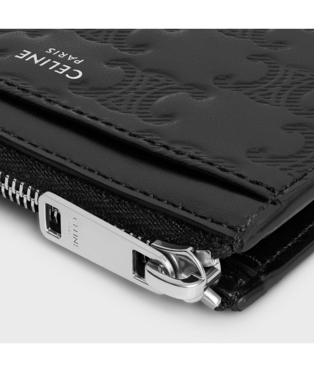 CELINE Черный кожаный кардхолдер, фото 4