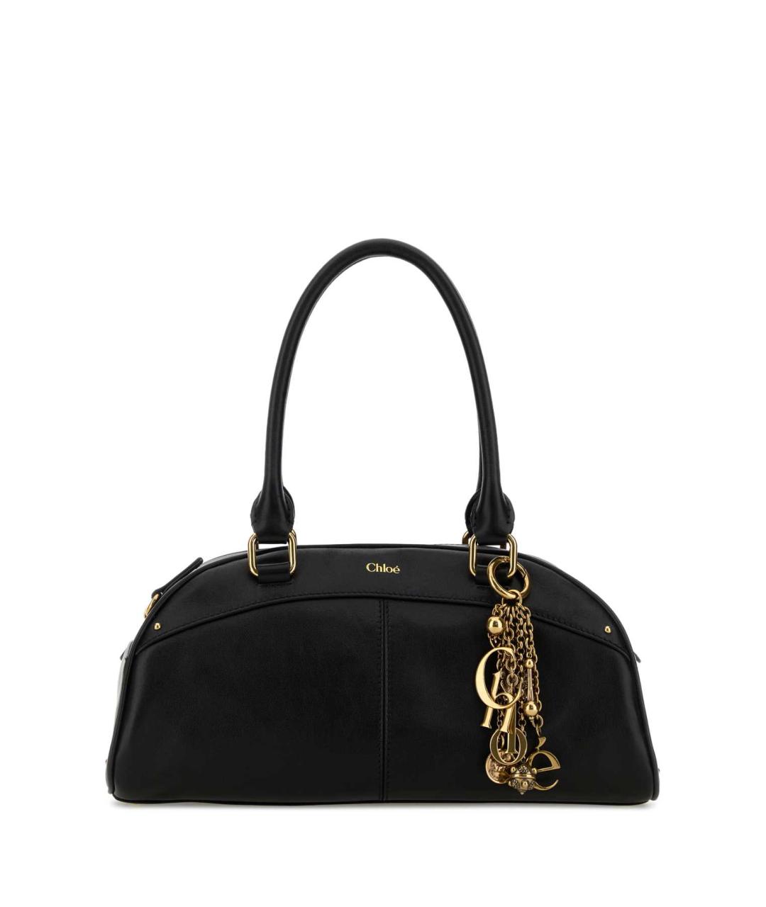 CHLOE Черная кожаная сумка через плечо, фото 1