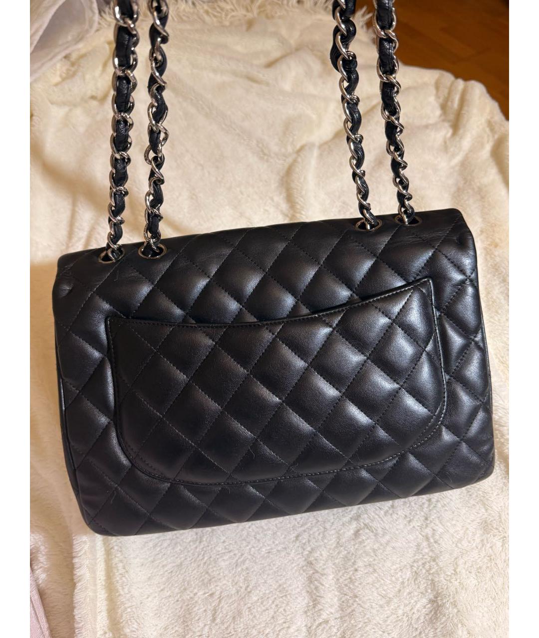 CHANEL Черная кожаная сумка через плечо, фото 3