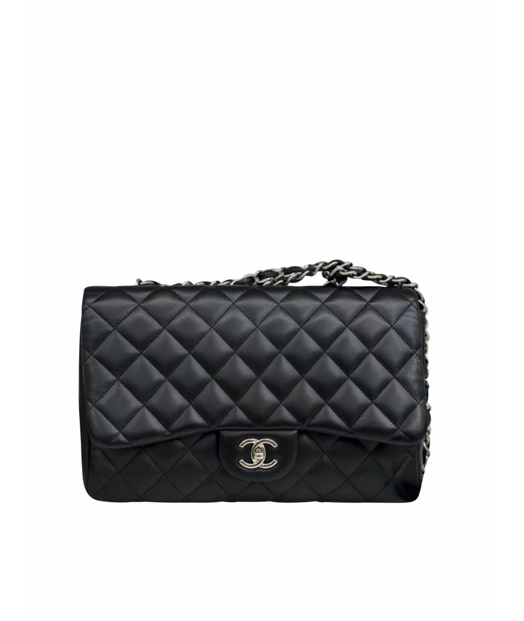 CHANEL Черная кожаная сумка через плечо, фото 9
