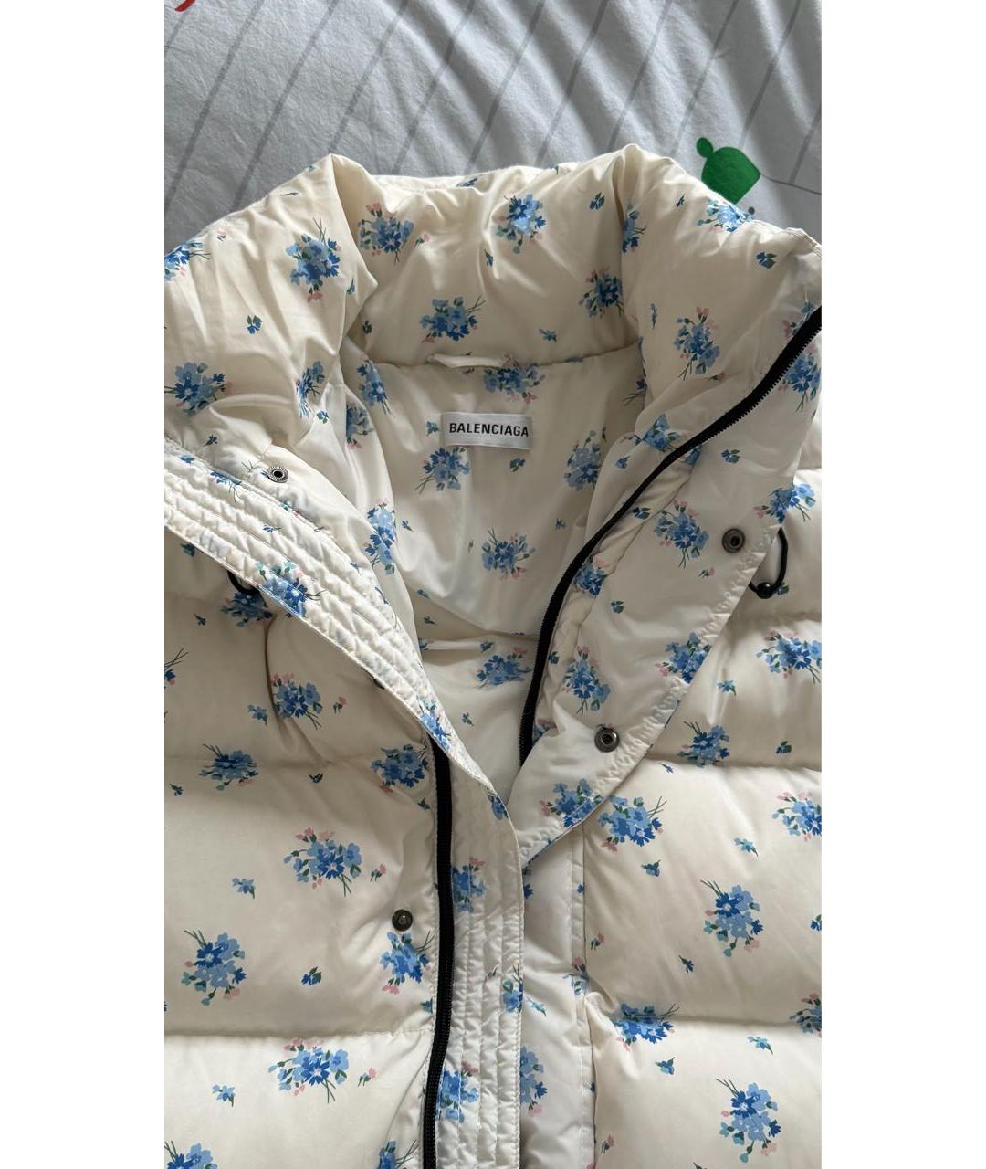 BALENCIAGA Белый пуховик, фото 3