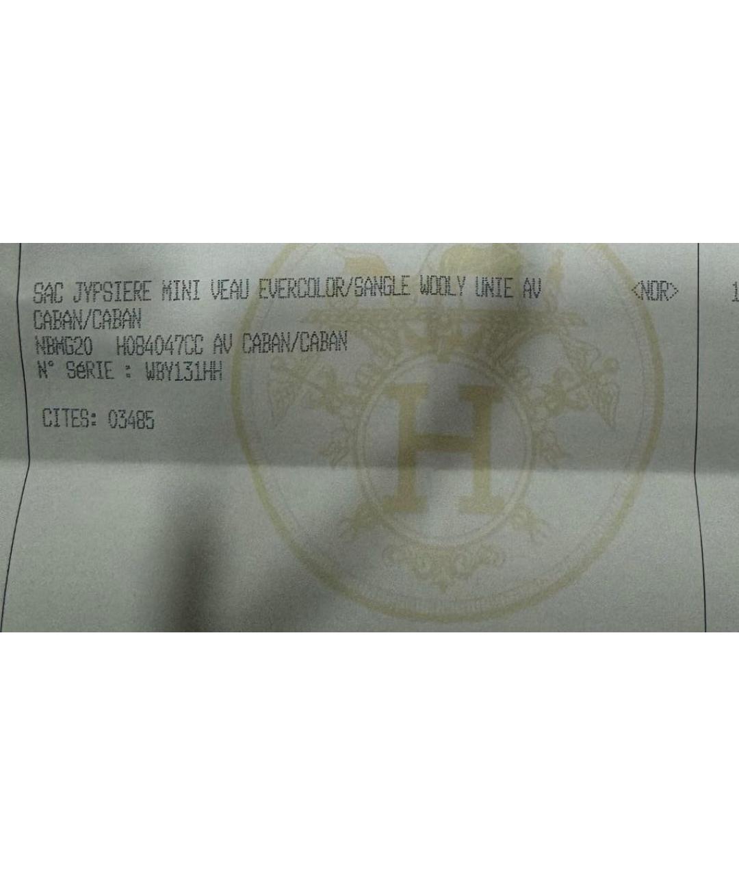 HERMES Черная кожаная сумка через плечо, фото 7