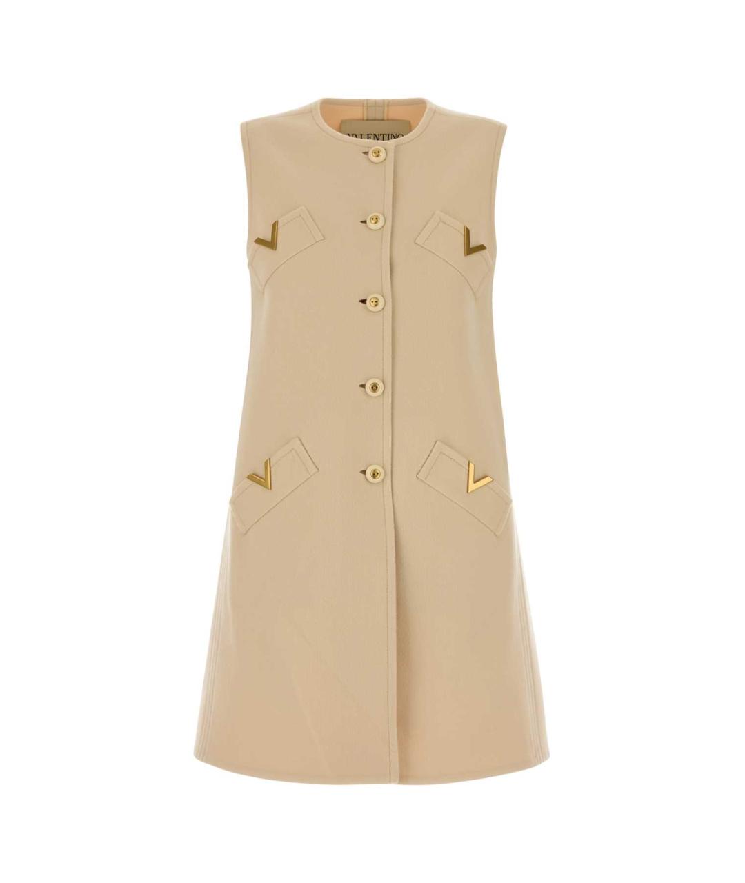 VALENTINO Бежевый шерстяной жилет, фото 1