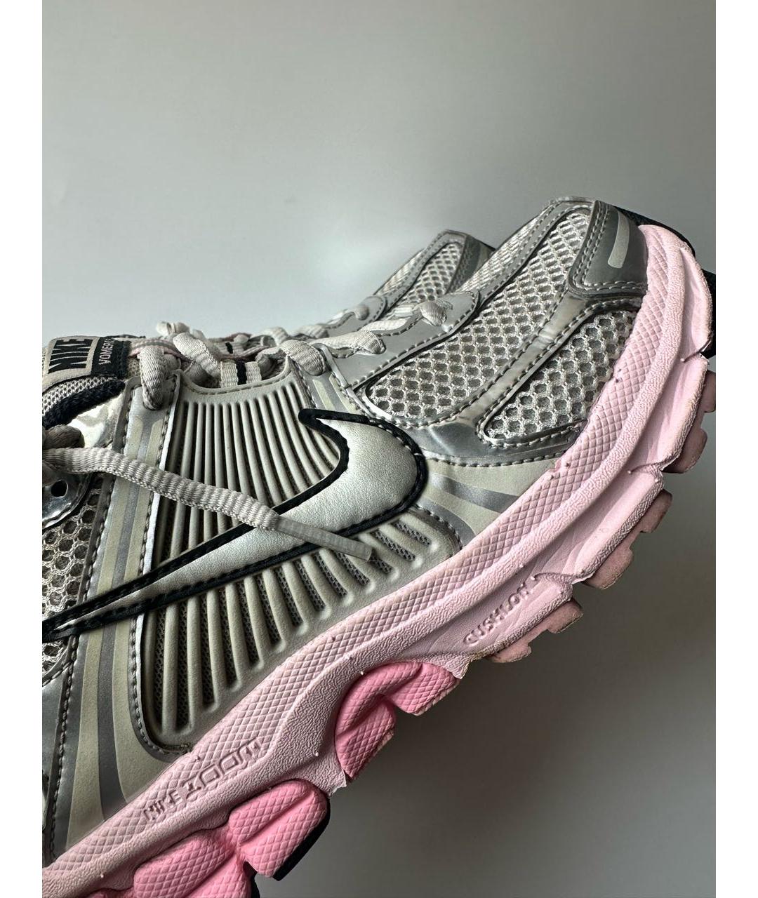 NIKE Серебряные текстильные кроссовки, фото 5