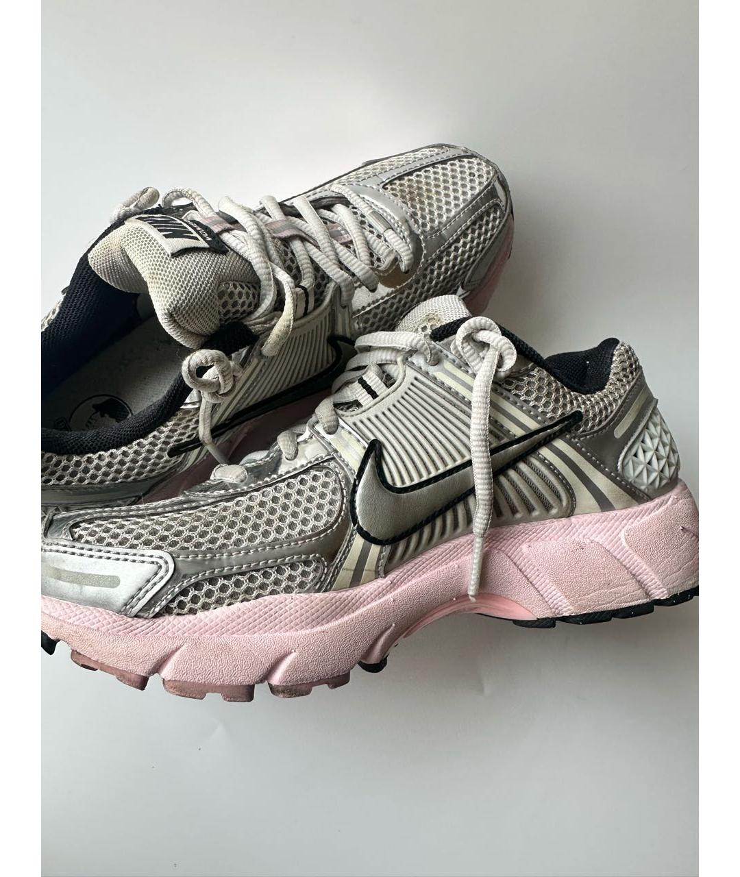 NIKE Серебряные текстильные кроссовки, фото 7