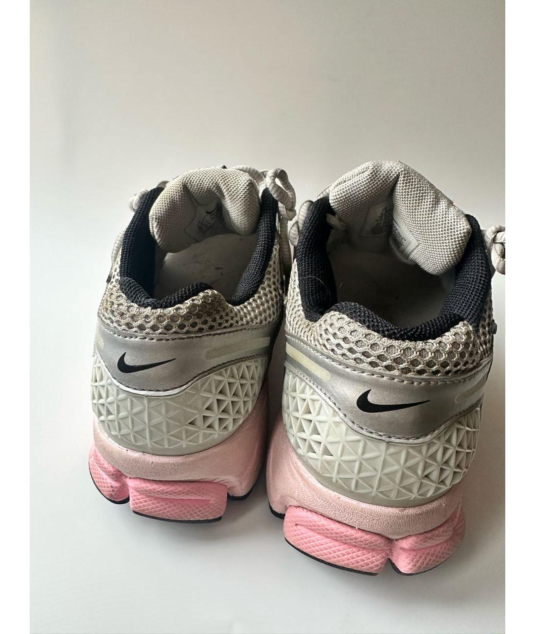 NIKE Серебряные текстильные кроссовки, фото 4