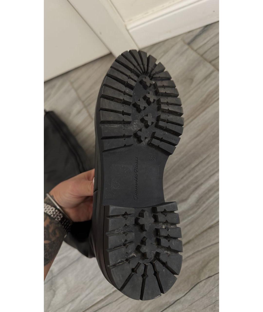 GIANVITO ROSSI Черные кожаные ботфорты, фото 5