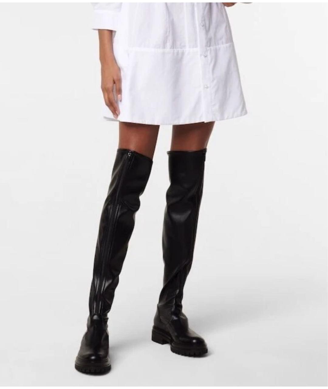 GIANVITO ROSSI Черные кожаные ботфорты, фото 8