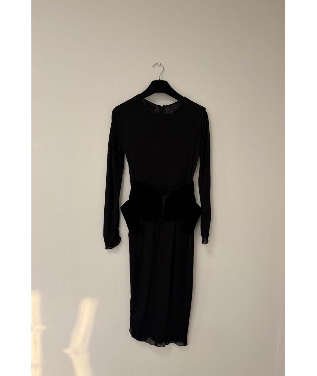TOM FORD Черное вискозное коктейльное платье, фото 3