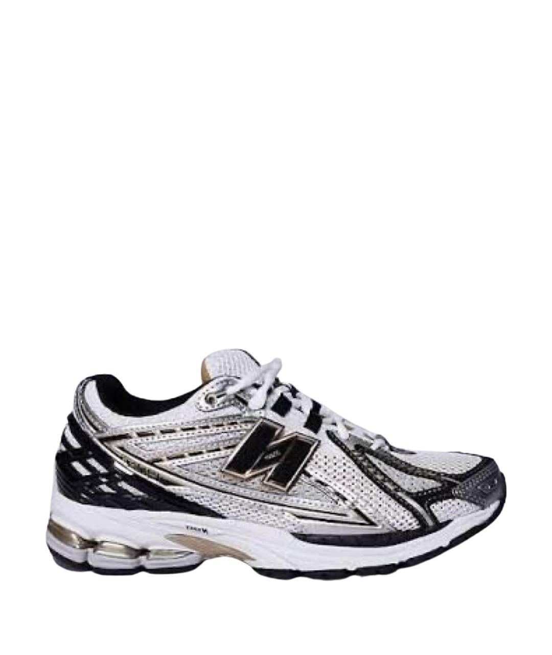 NEW BALANCE Серебряные текстильные кроссовки, фото 1